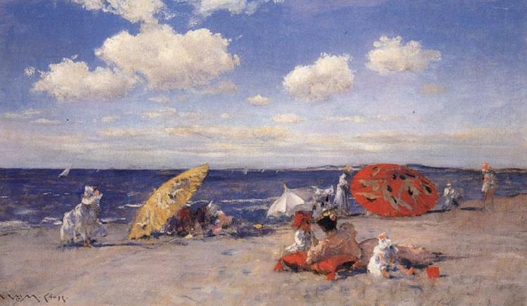 William Merrit Chase At the Seaside oil painting picture